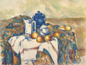 Ainda vida com pote azul, c.1900 (aquarela sobre grafite)